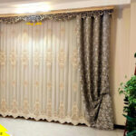 نمونه کار پرده سالنی پانچ ریزشی