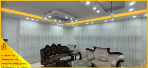 پرده حریر طرحدار